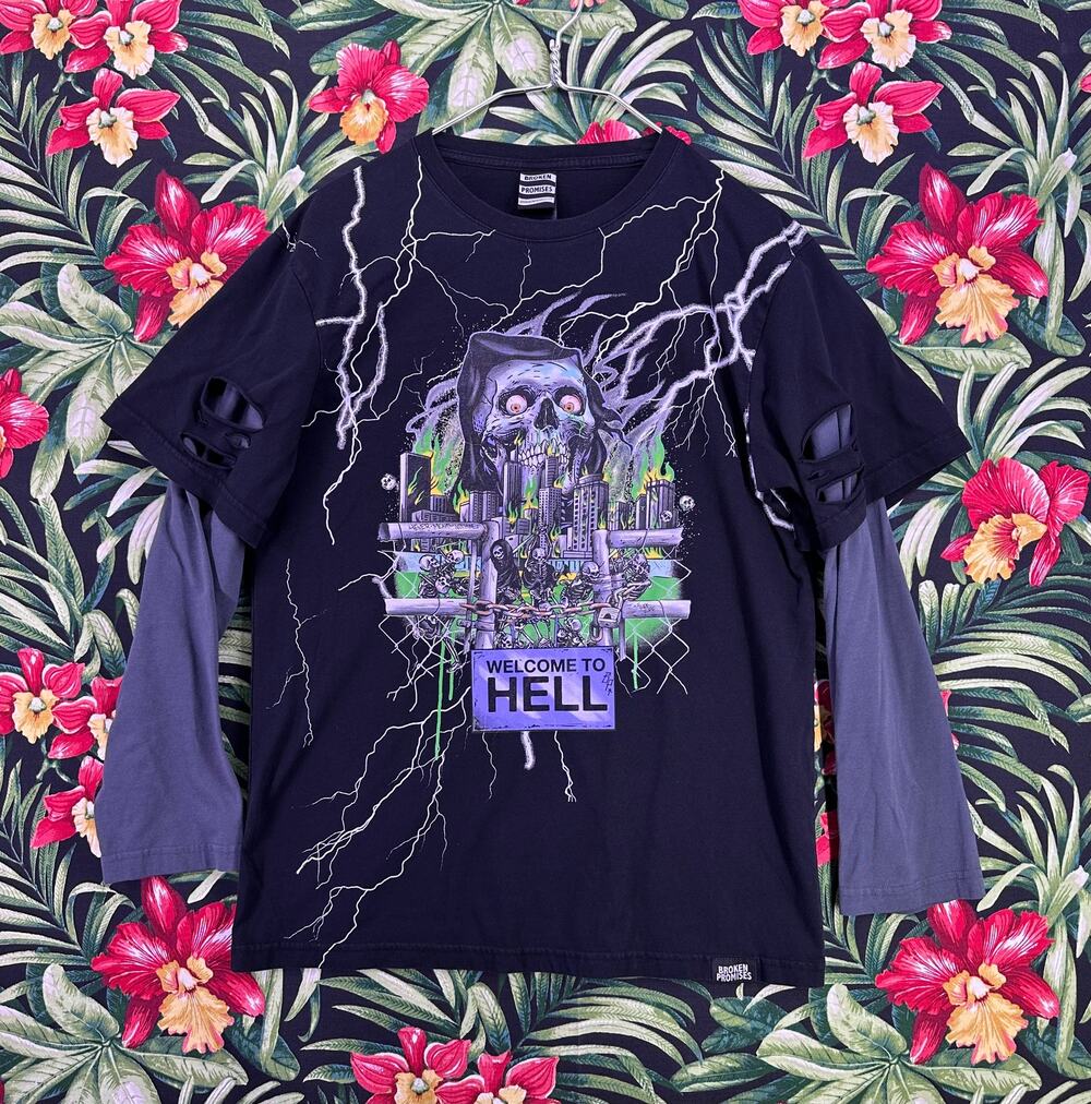Welcome to Hell Broken Promises Black Long Sleeve Size M